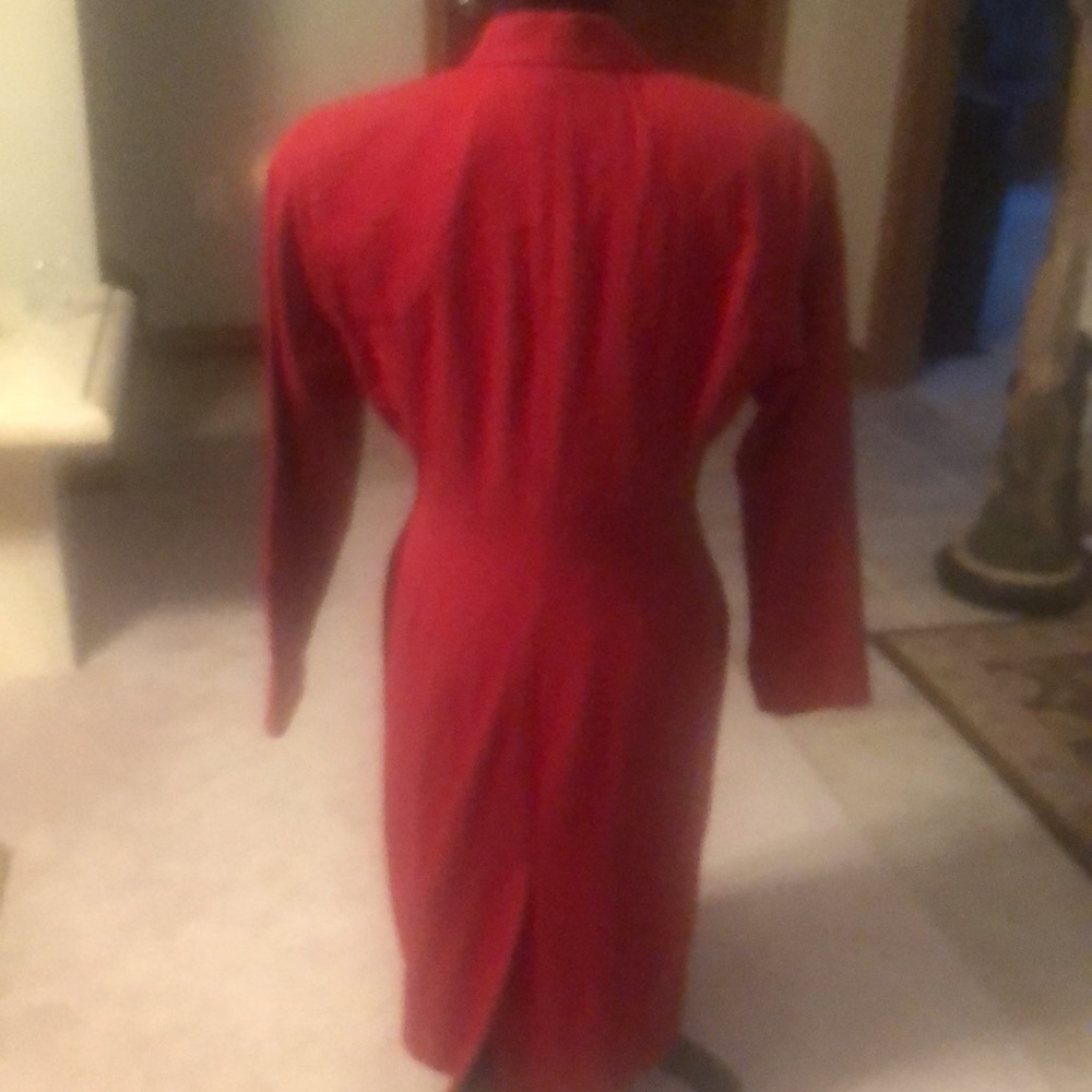 Kasper - Red - long sleeve dress, size 10 - Picture 3 of 12